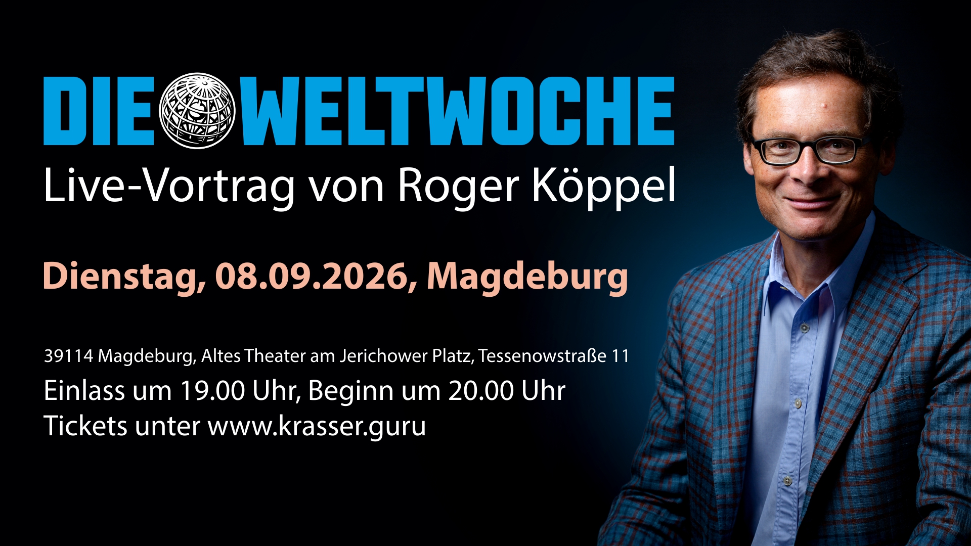 Live-Vortrag von Roger Köppel in Magdeburg