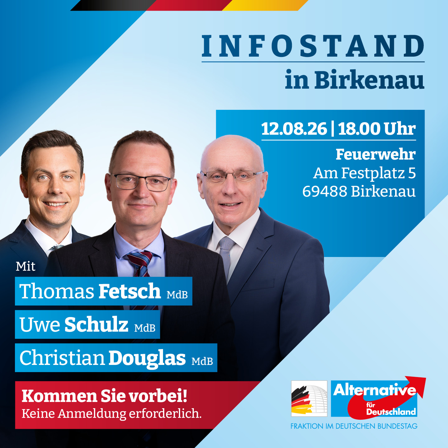 Infostand in Birkenau