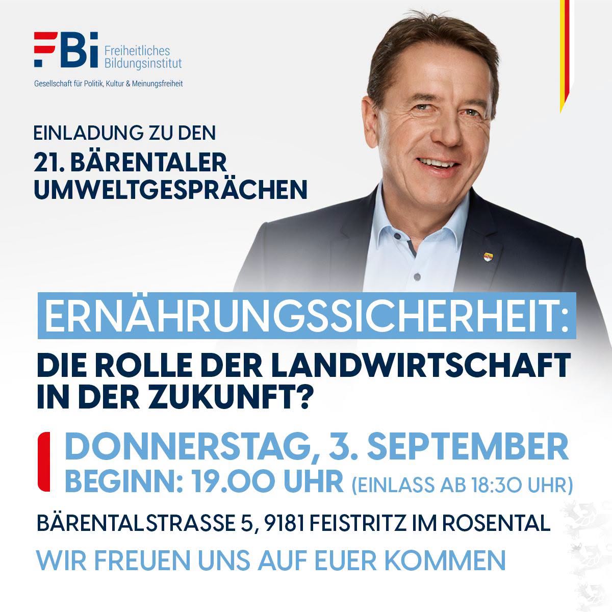 21. Bärentaler Umweltgespräche: Ernährungssicherheit