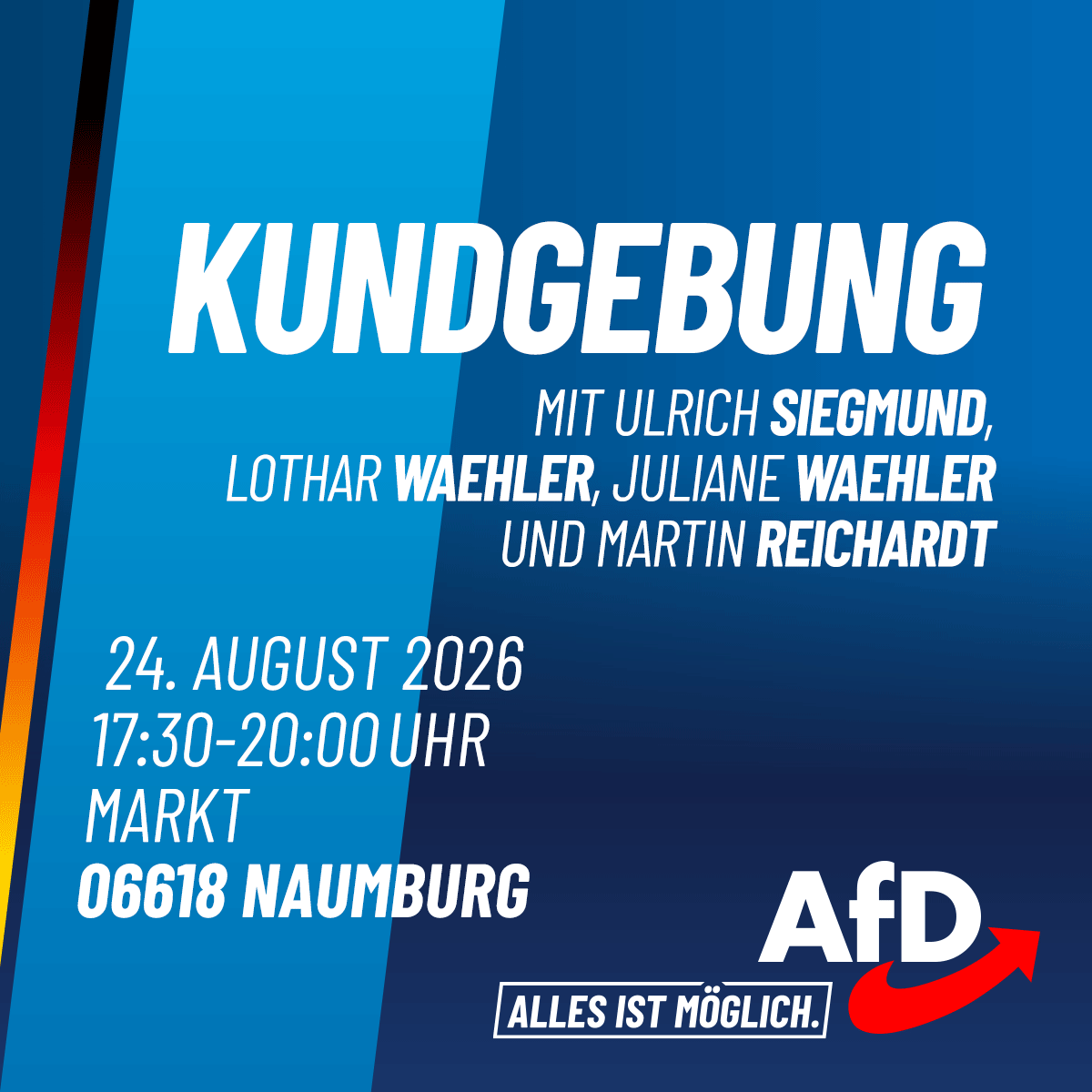 AfD-Kundgebung in Naumburg