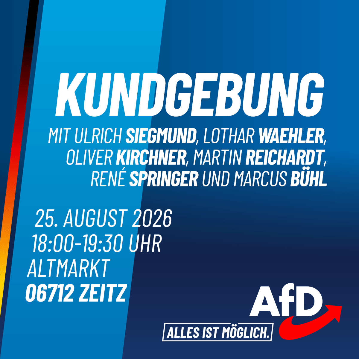 Kundgebung in Zeitz