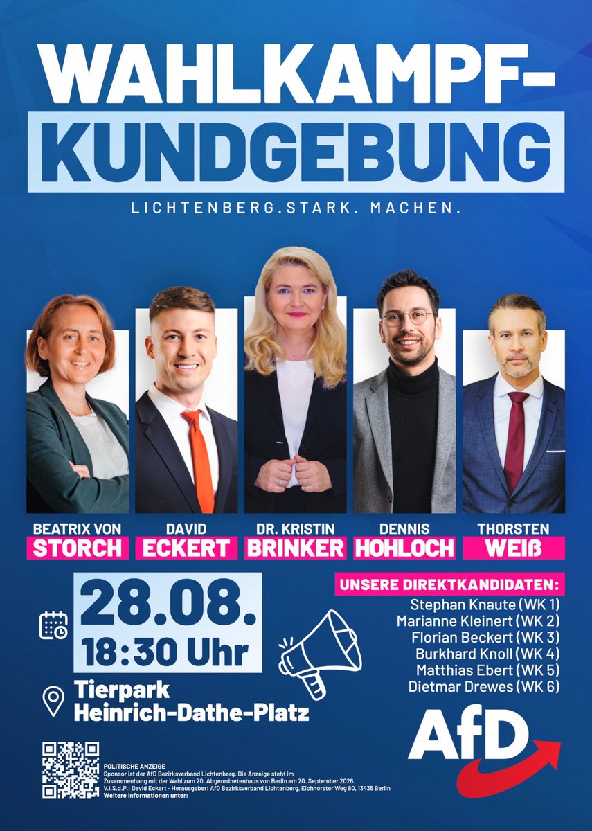 AfD-Wahlkundgebung in Lichtenberg
