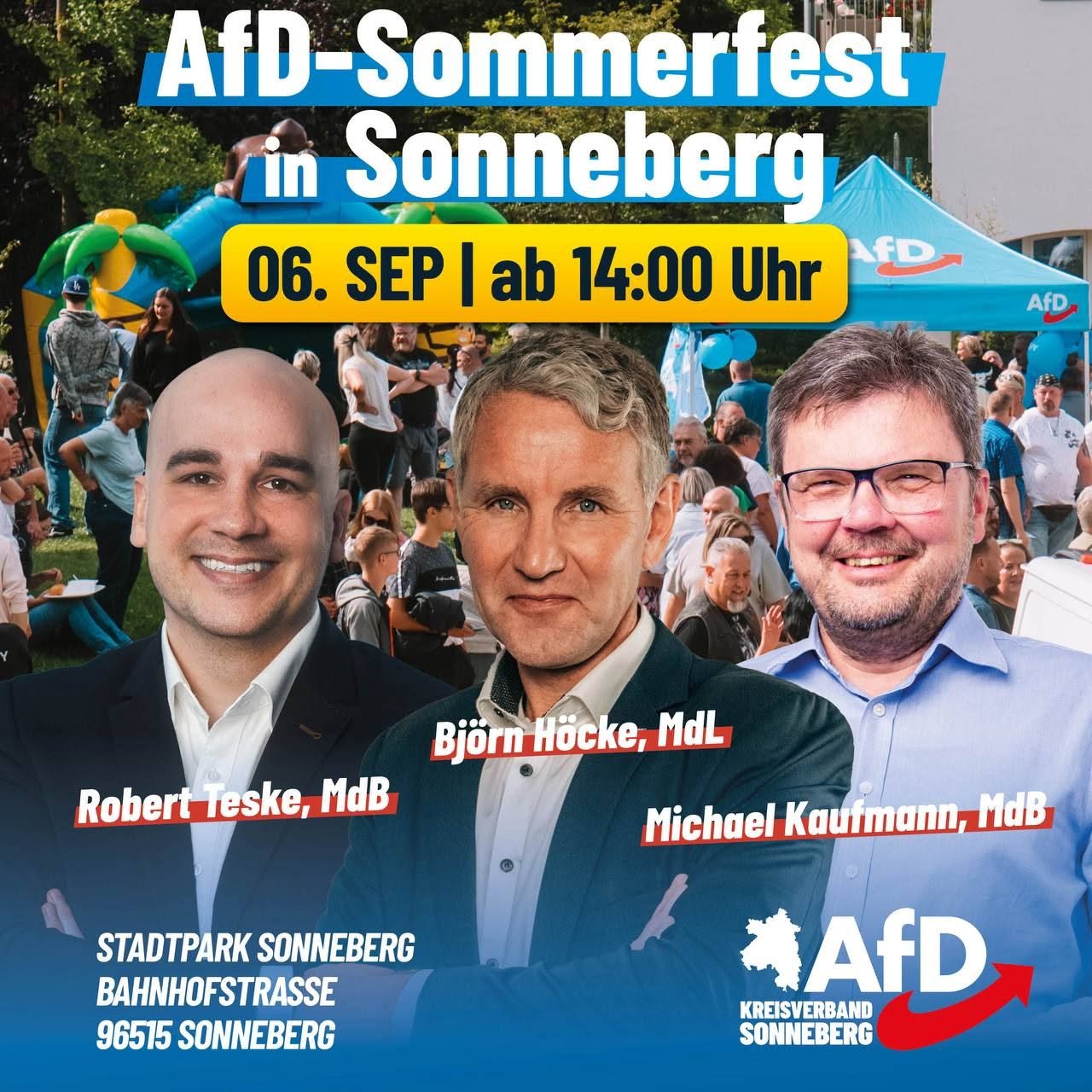 AfD-Sommerfest in Sonneberg