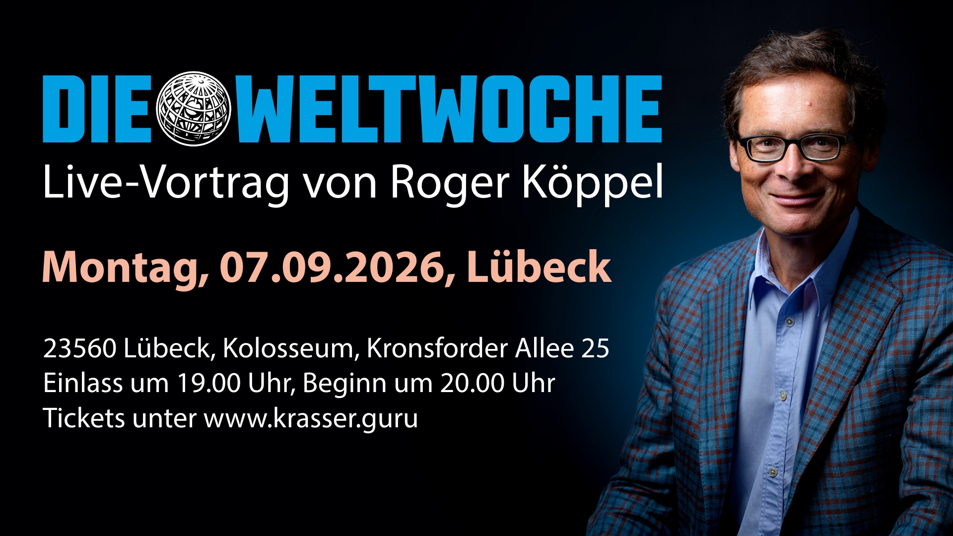 Live-Vortrag von Roger Köppel in Lübeck