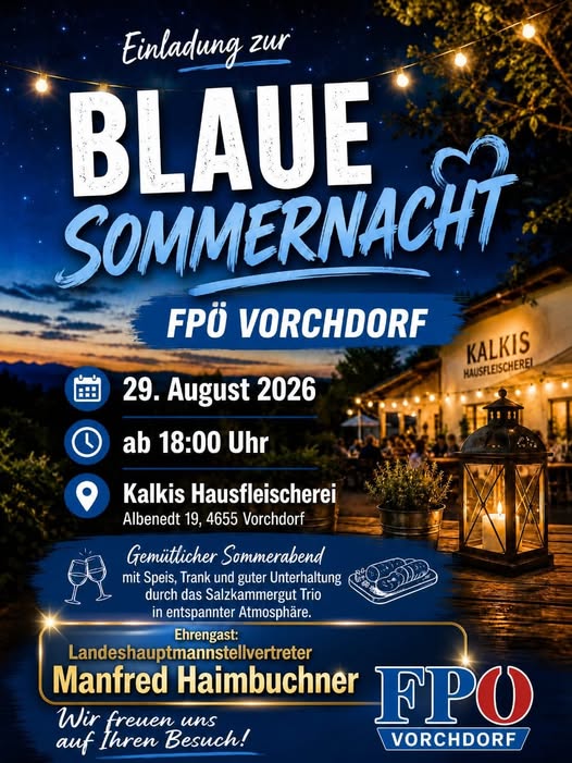 Blaue Sommernacht in Vorchdorf