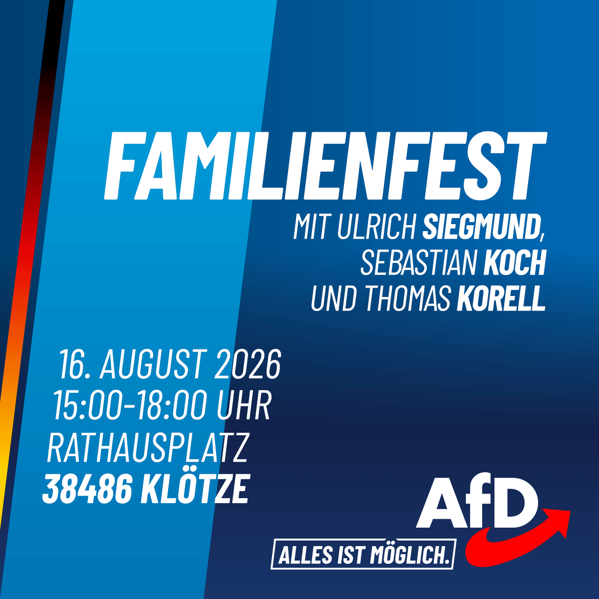 AfD-Familienfest in Klötze