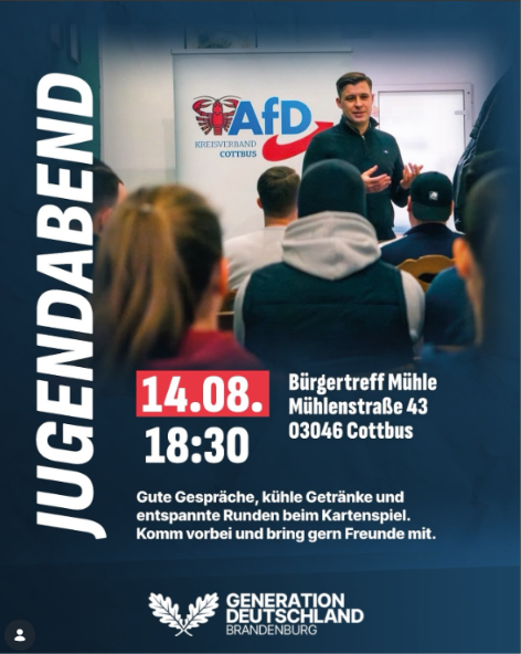 Jugendabend in Cottbus