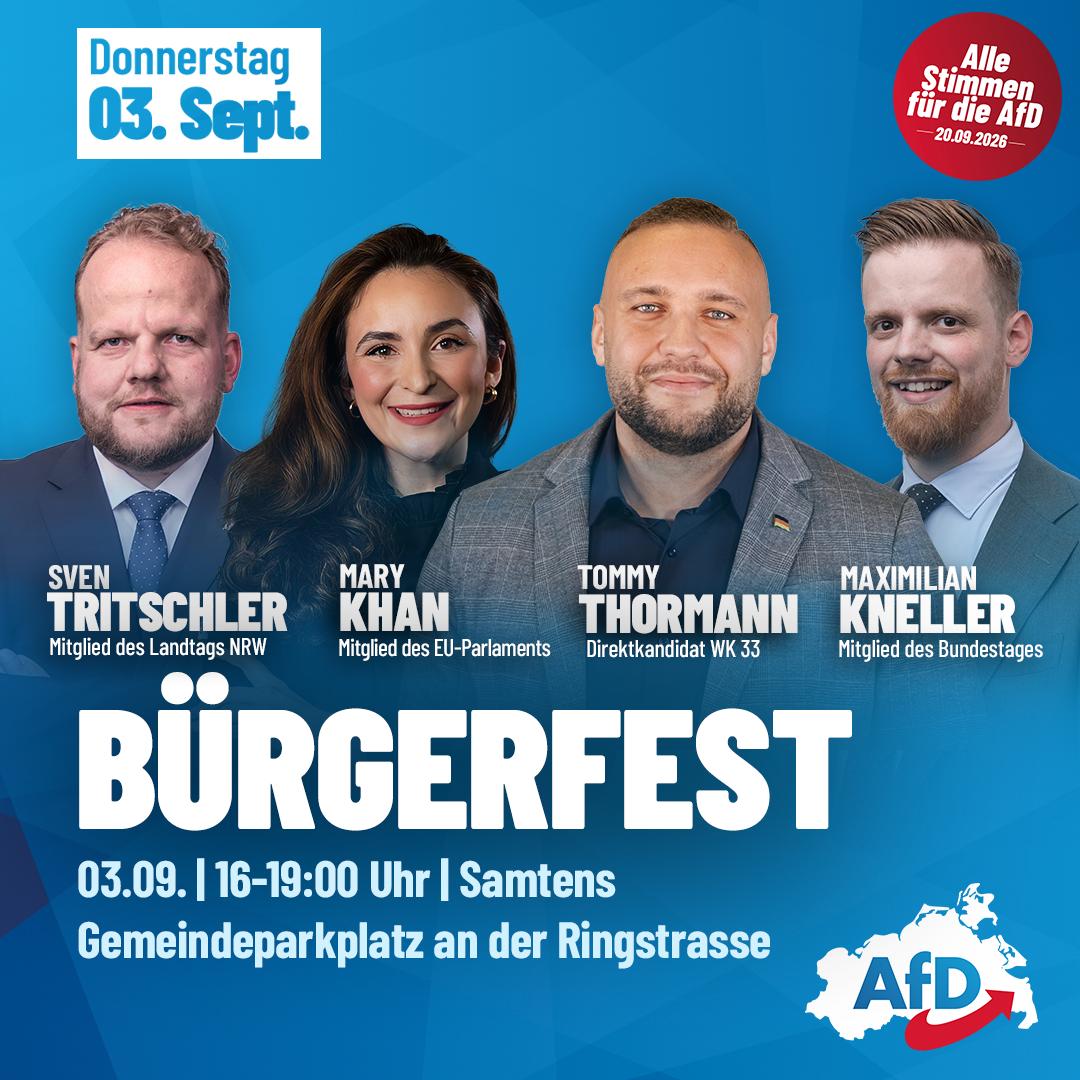 AfD-Bürgerfest in Samtens