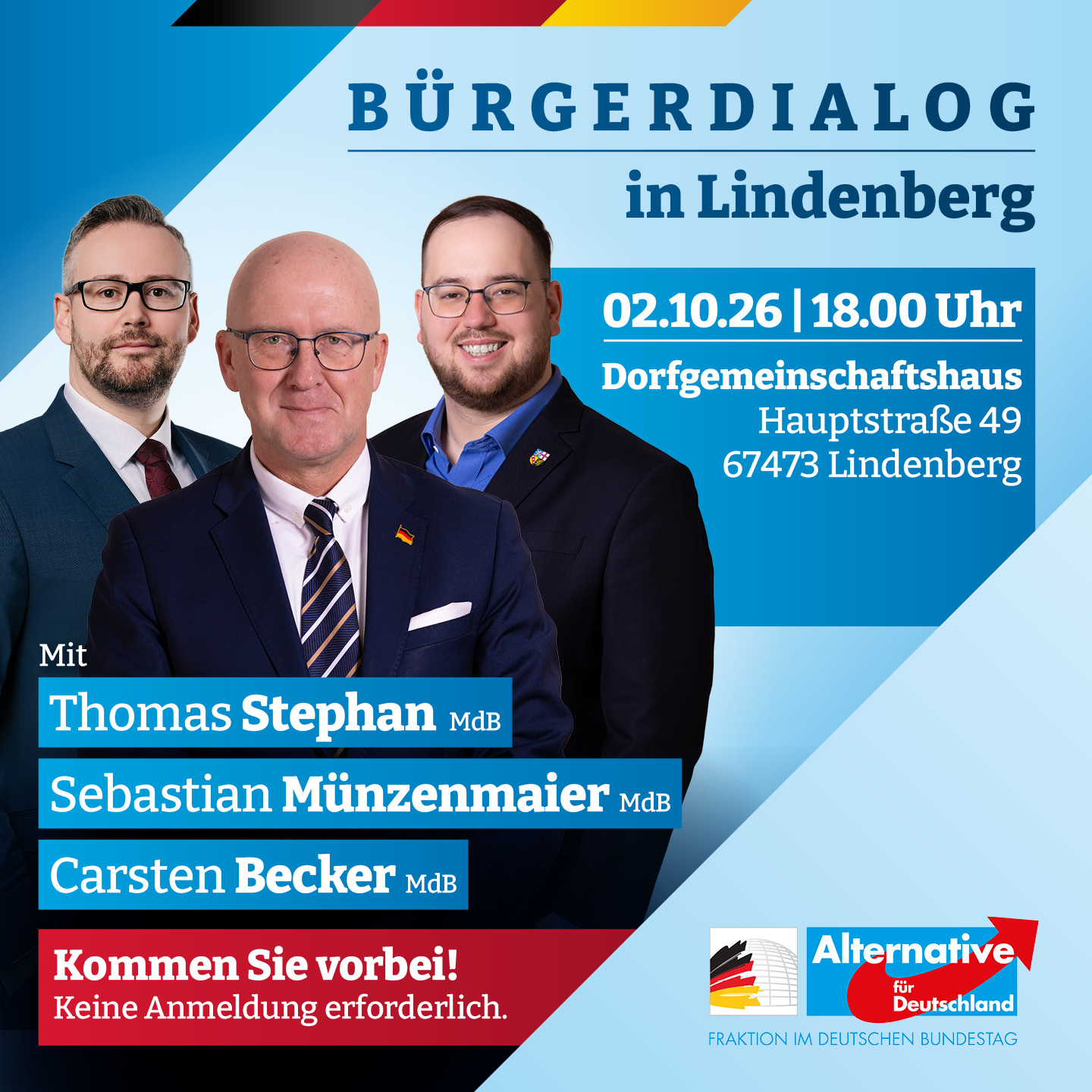 AfD-Bürgerdialog in Lindenberg