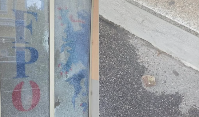 Gewalt statt Argumente: Linke werfen Steine auf blaues Bürgerbüro