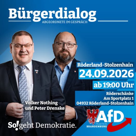 Bürgerdialog mit Volker Nothing und Peter Drenske