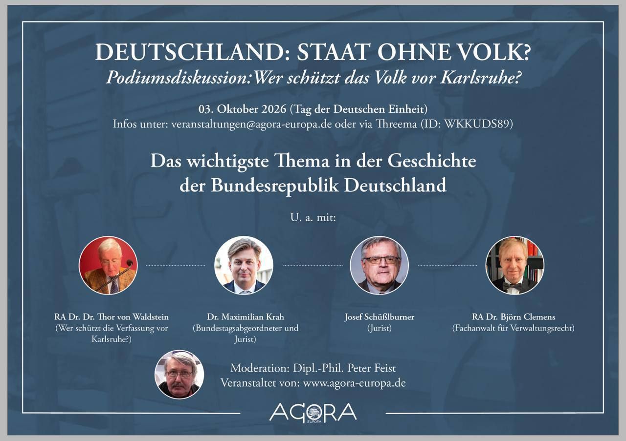Podiumsdiskussion: Wer schützt das Volk vor Karlsruhe?
