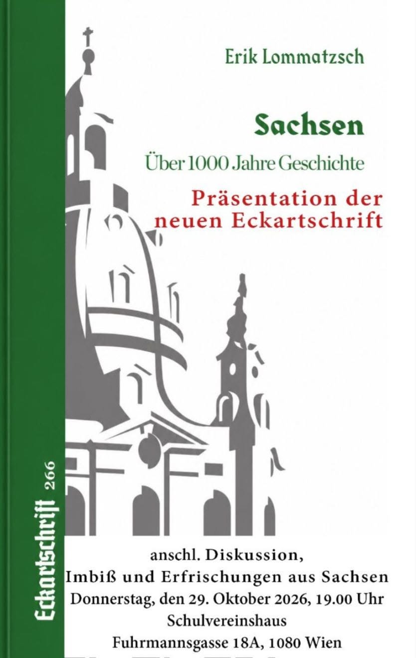 Präsentation der Eckartschrift "Sachsen"