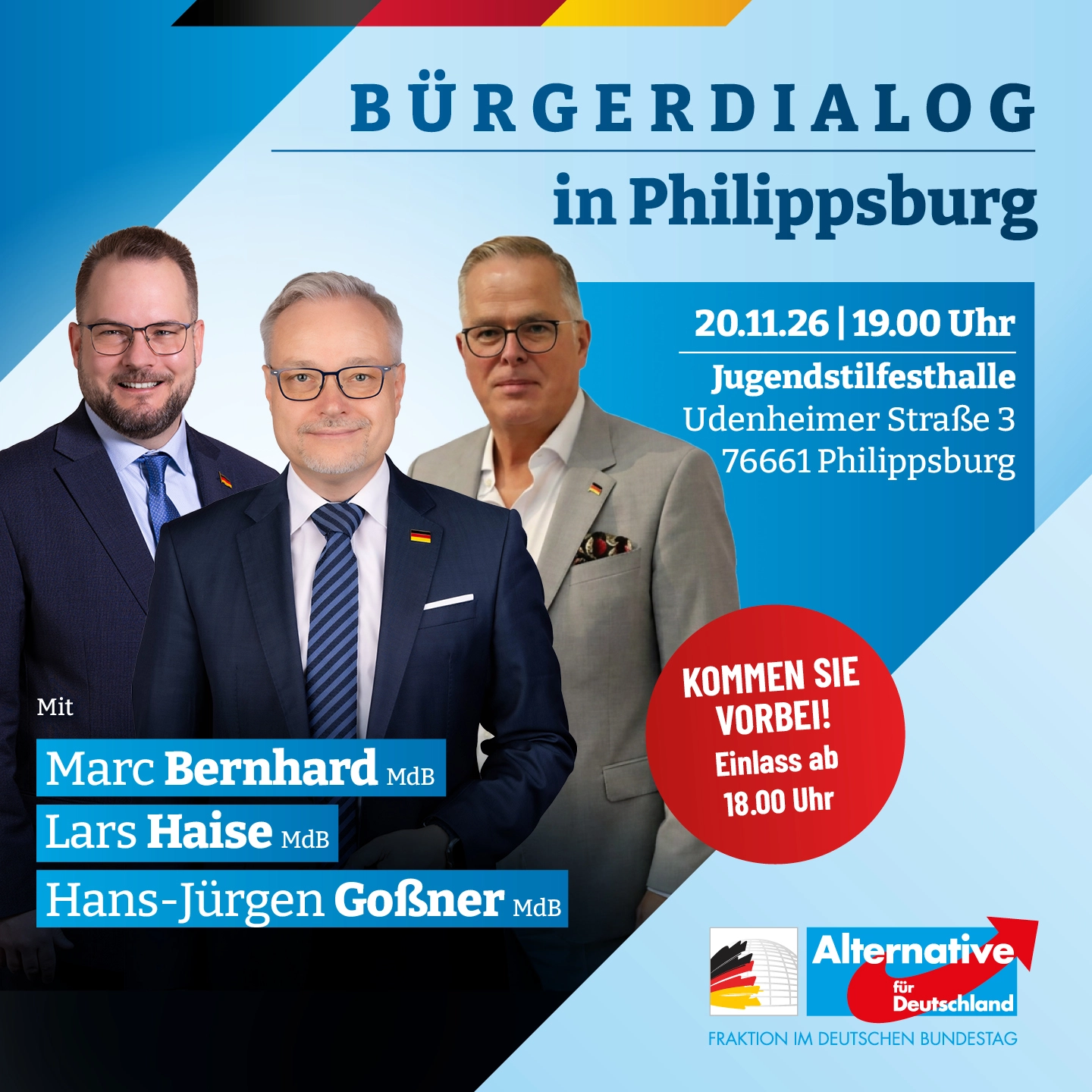 AfD-Bürgerdialog in Philippsburg