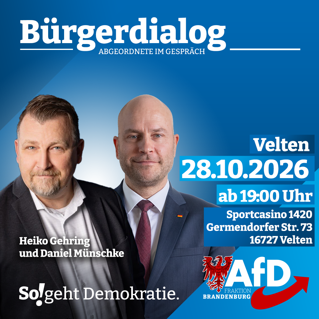 AfD-Bürgerdialog in Velten