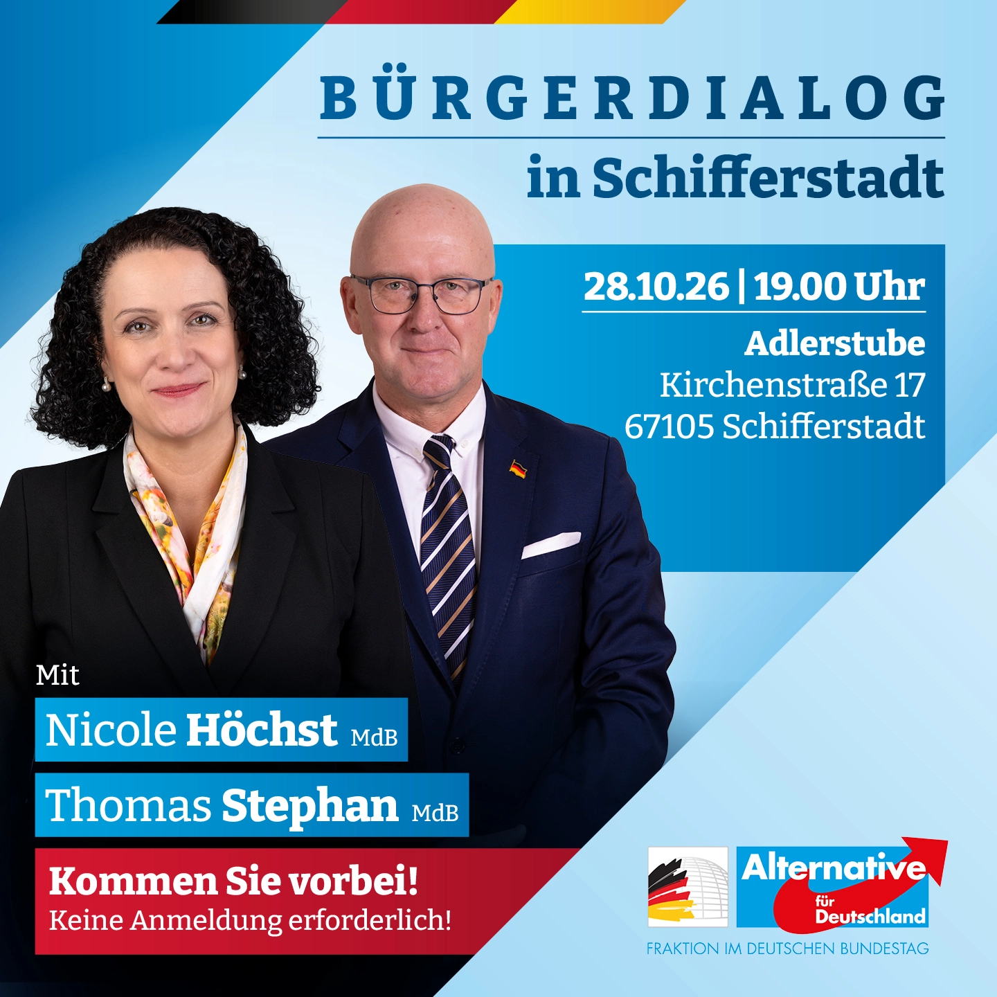 AfD-Bürgerdialog in Schifferstadt