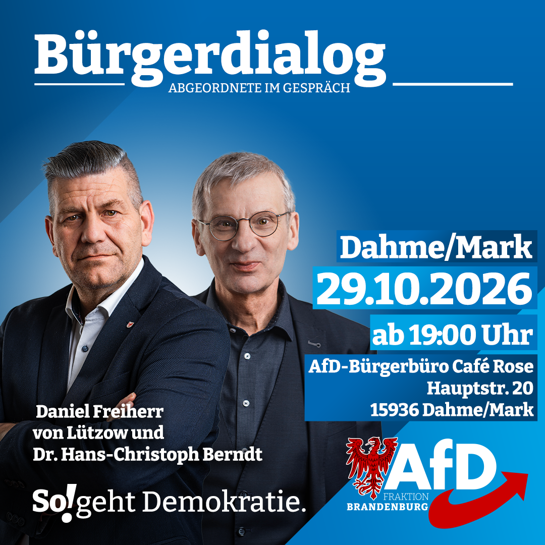 AfD-Bürgerdialog in Dahme/Mark