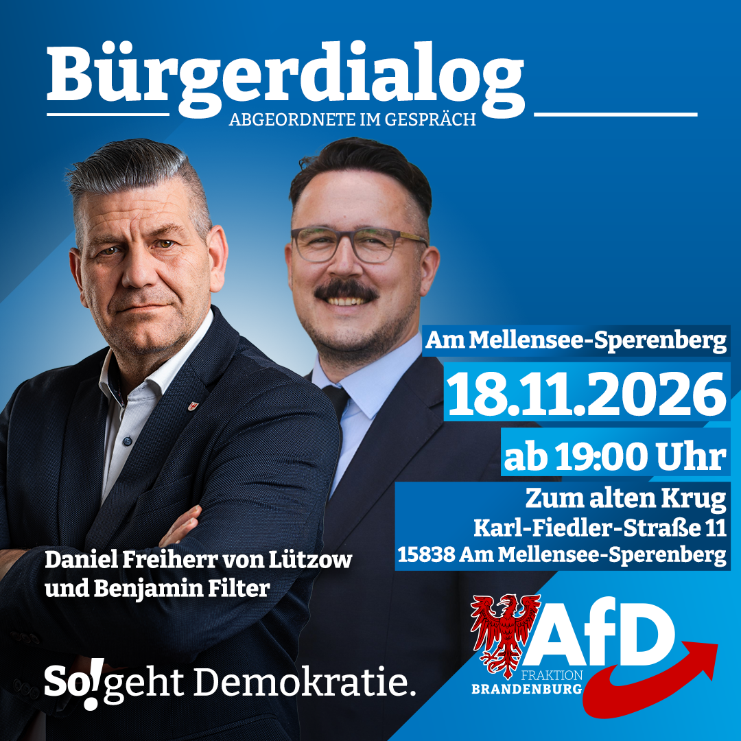 AfD-Bürgerdialog – Mellensee-Sperenberg