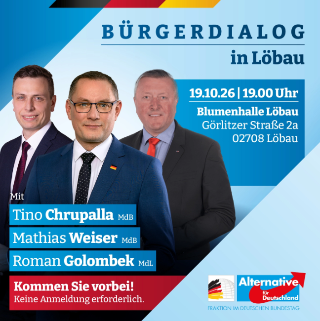 AfD-Bürgerdialog in Löbau