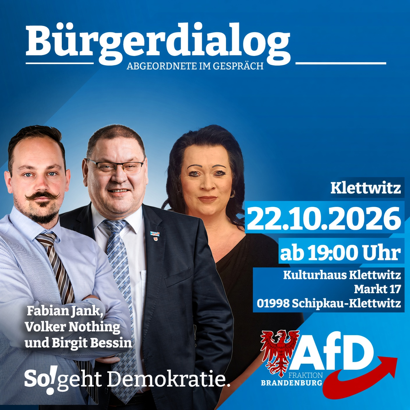 AfD-Bürgerdialog in Schipkau-Klettwitz