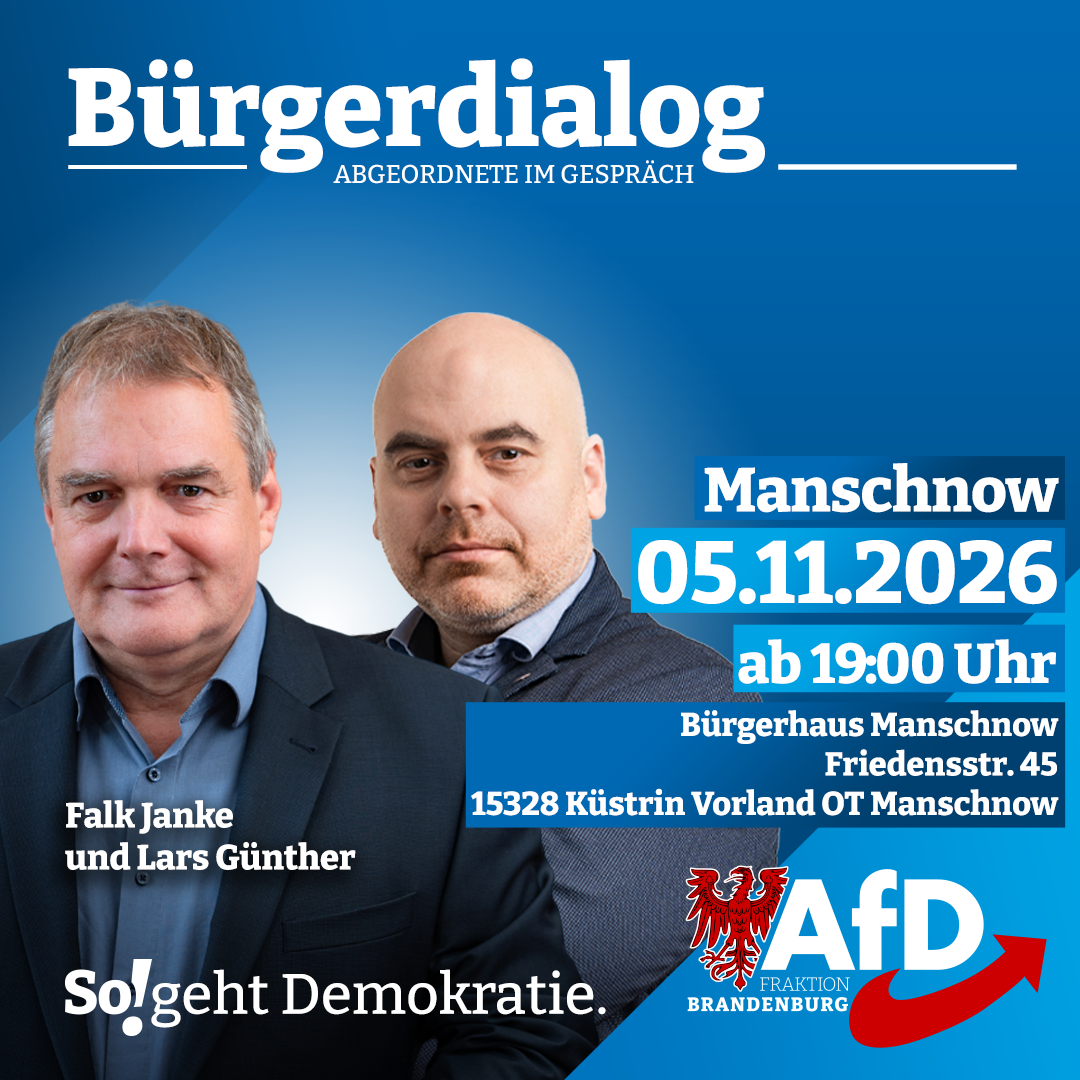 AfD-Bürgerdialog in Manschnow