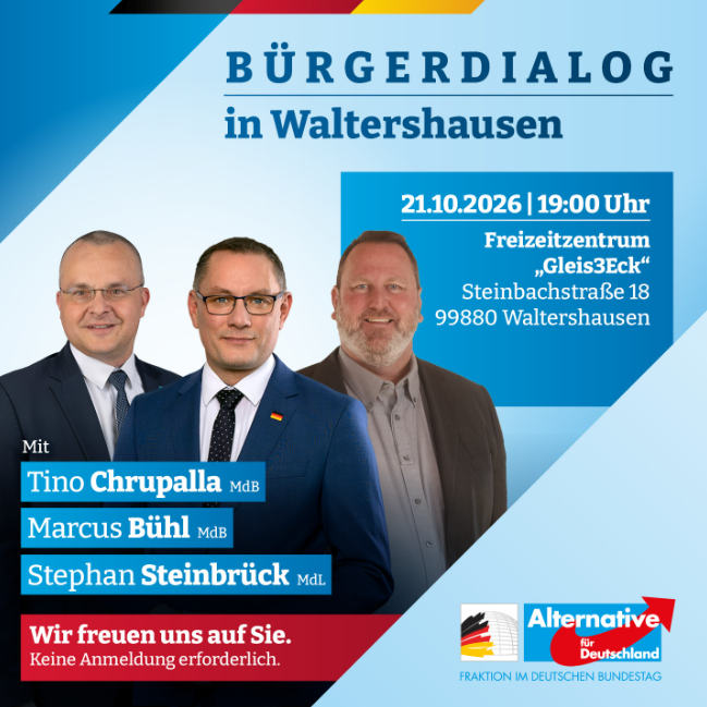 AfD-Bürgerdialog in Waltershausen