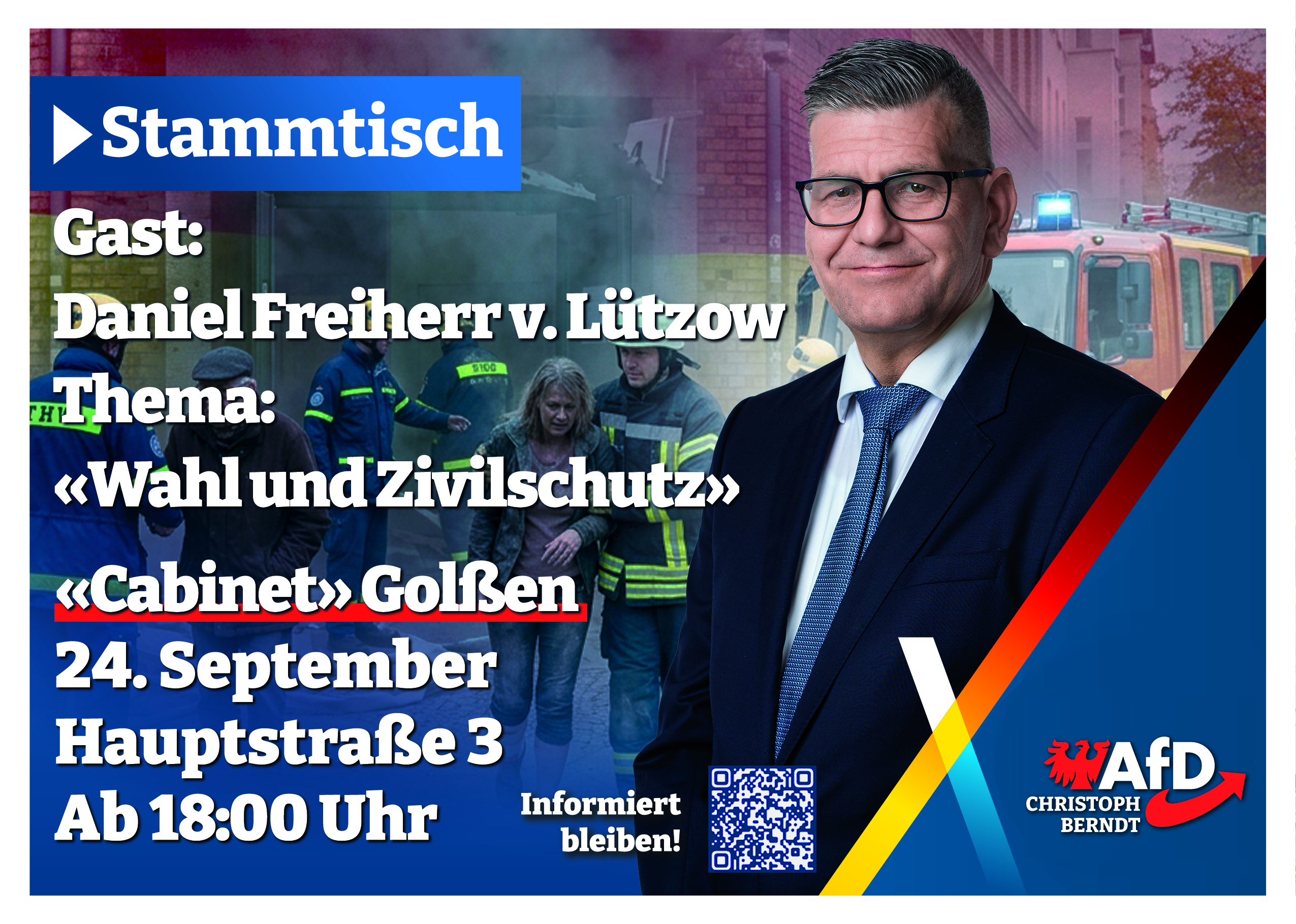 Stammtisch im Bürgerbüro "Cabinet" mit Daniel von Lützow (MdL)