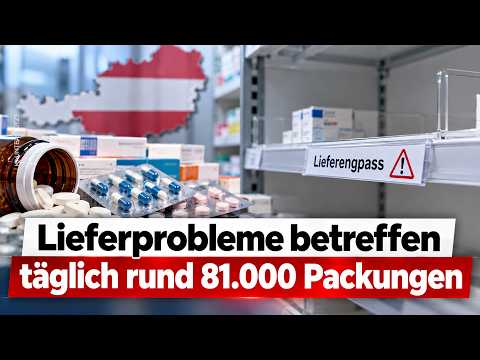 Medikamentenengpass: Lieferprobleme betreffen täglich rund 81.000 Packungen