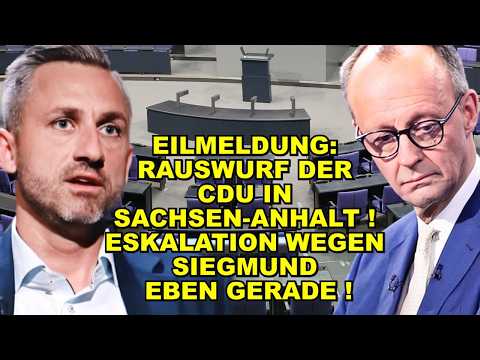 EIL: RAUSWURF DER CDU! Es KNALLT!