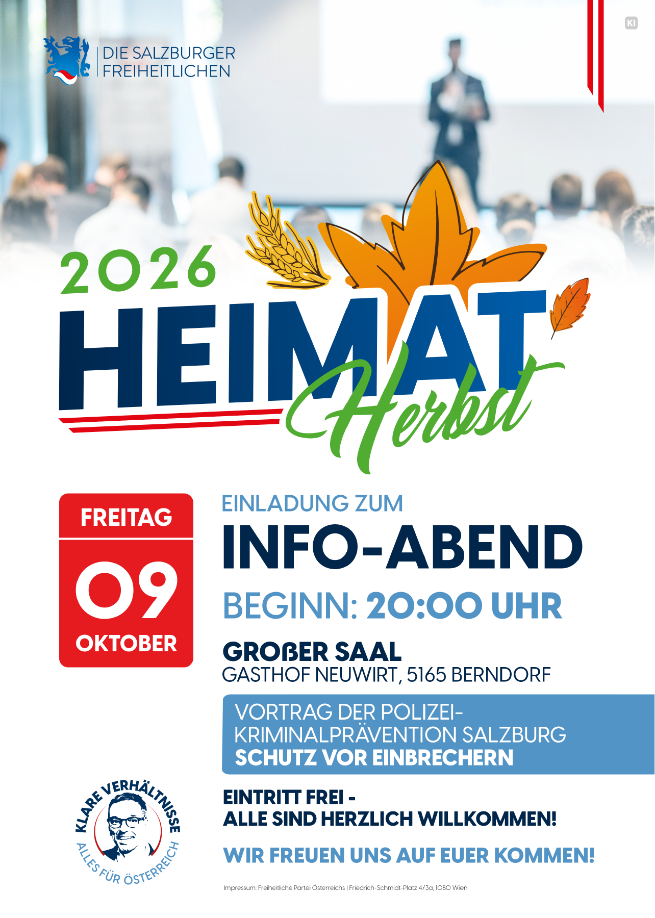 Infoabend: Schutz vor Einbrechern – FPÖ Berndorf