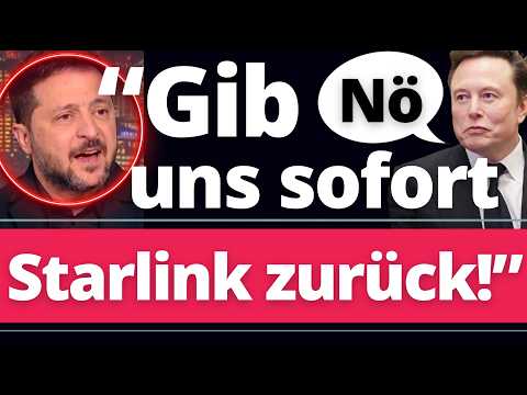 Selenski eskaliert komplett gegen Elon Musk!