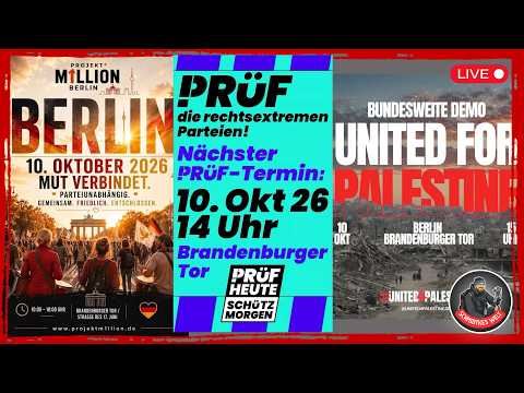 ❗ LIVE ❗ | Demos in Berlin | 10.10.2026