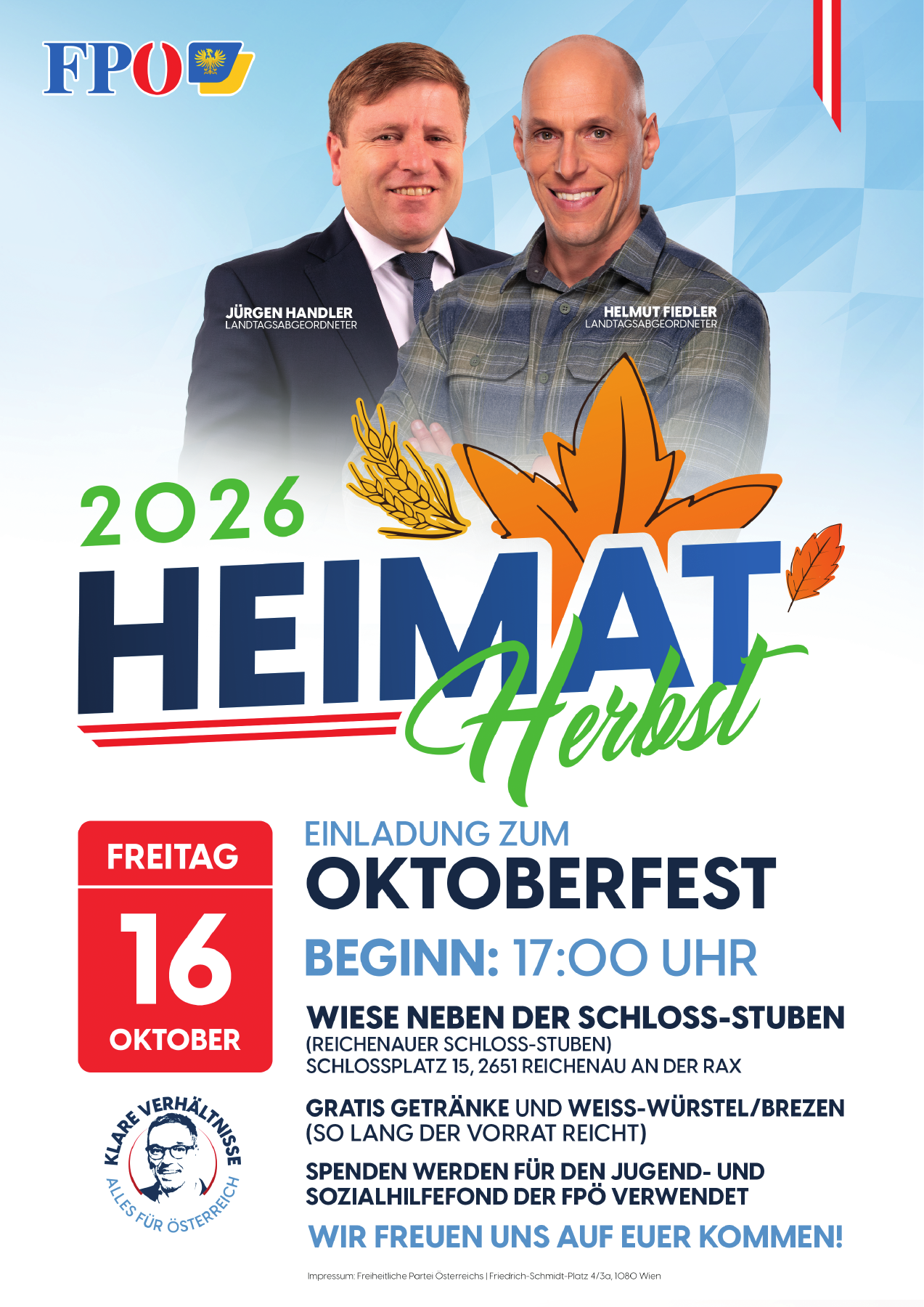 Oktoberfest – FPÖ Reichenau an der Rax