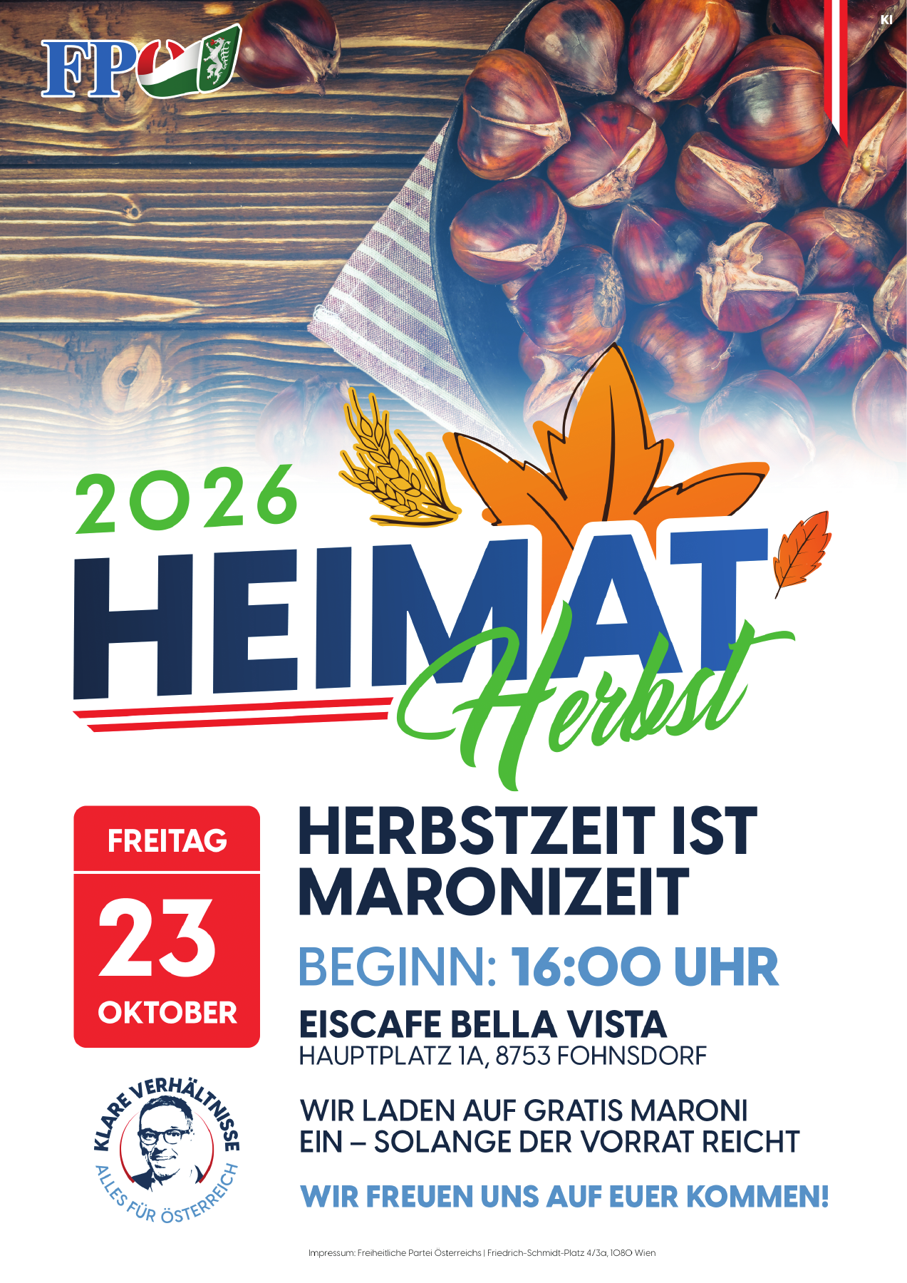 Herbstzeit ist Maronizeit – FPÖ Fohnsdorf