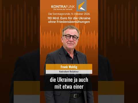 110 Mrd. Euro für die Ukraine ohne Friedensbemühungen