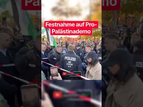 Festnahme von Redner auf Pro-Palästinademo in Berlin