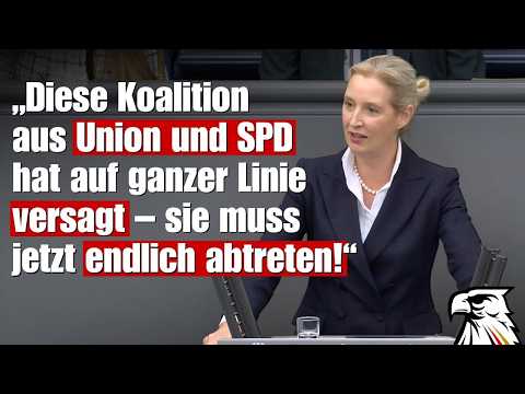 „Diese Koalition aus Union und SPD hat auf ganzer Linie versagt – sie muss jetzt endlich abtreten!“