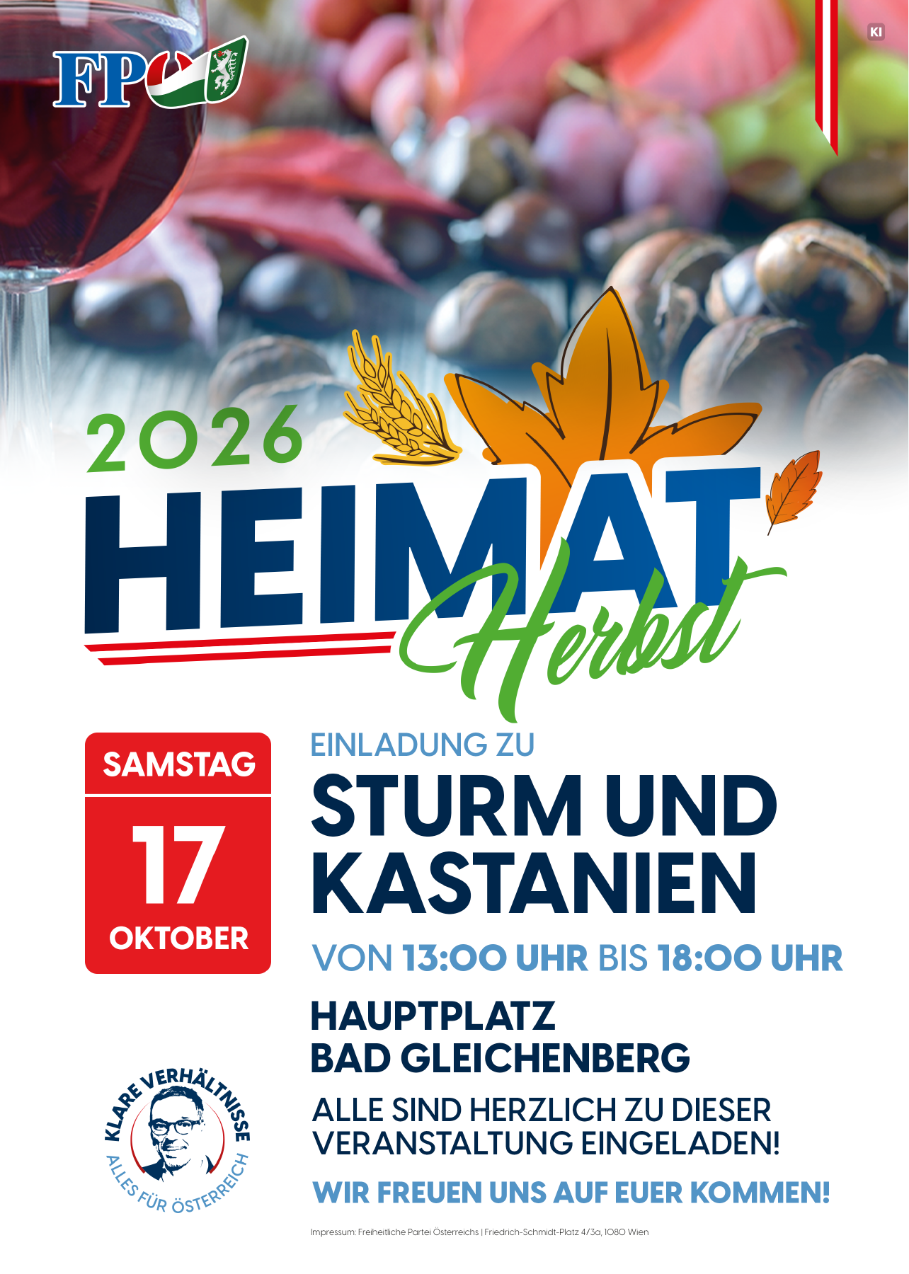 Sturm und Kastanien – FPÖ Bad Gleichenberg