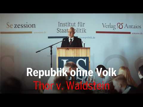 »Republik ohne Volk« - Über den Bürger und andere Probleme spricht Thor von Waldstein