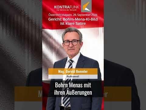 Gericht: Bohrn-Mena-KI-Bild ist klare Satire