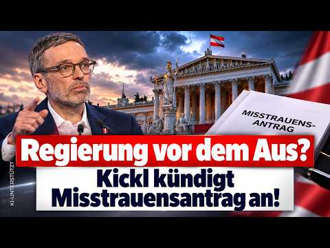 Regierung vor dem Aus? Kickl kündigt Misstrauensantrag an!