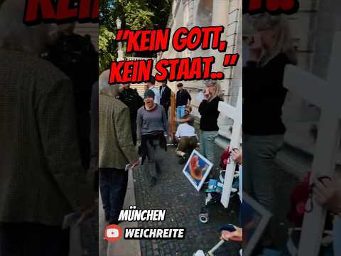 "Kein Gott kein Staat.." Antifa Gegendemo 1000 Kreuze Marsch Pro & Contra Abtreibung München 4.10.26