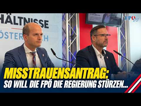 Showdown im Nationalrat: FPÖ will XXL-Regierung per Misstrauensantrag kicken