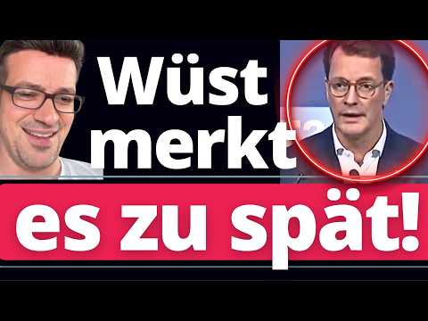 Eil: Während Wüst Rede KRACHT die CDU 24% runter!!