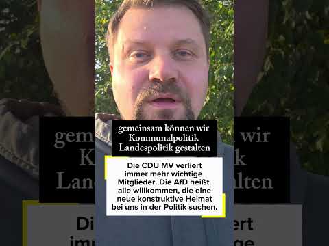 Die CDU MV verliert wichtige Mitglieder