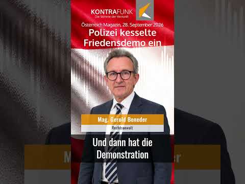 Polizei kesselte Friedensdemo ein