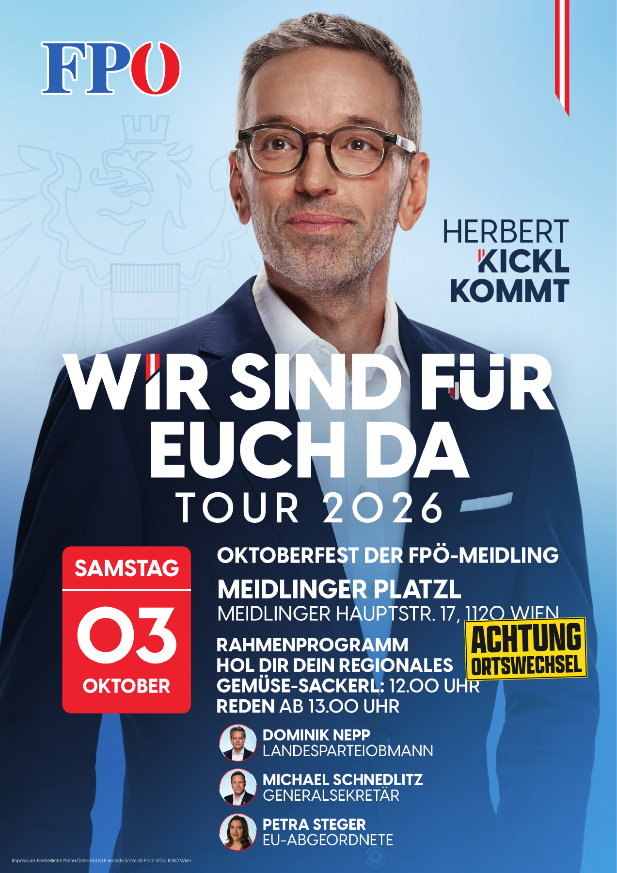 Oktoberfest der FPÖ Meidling mit Herbert Kickl