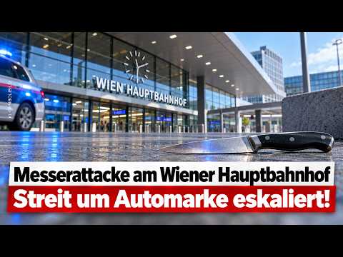 Schon wieder Messerattacke am Wiener Hauptbahnhof – Streit um Automarke eskaliert!