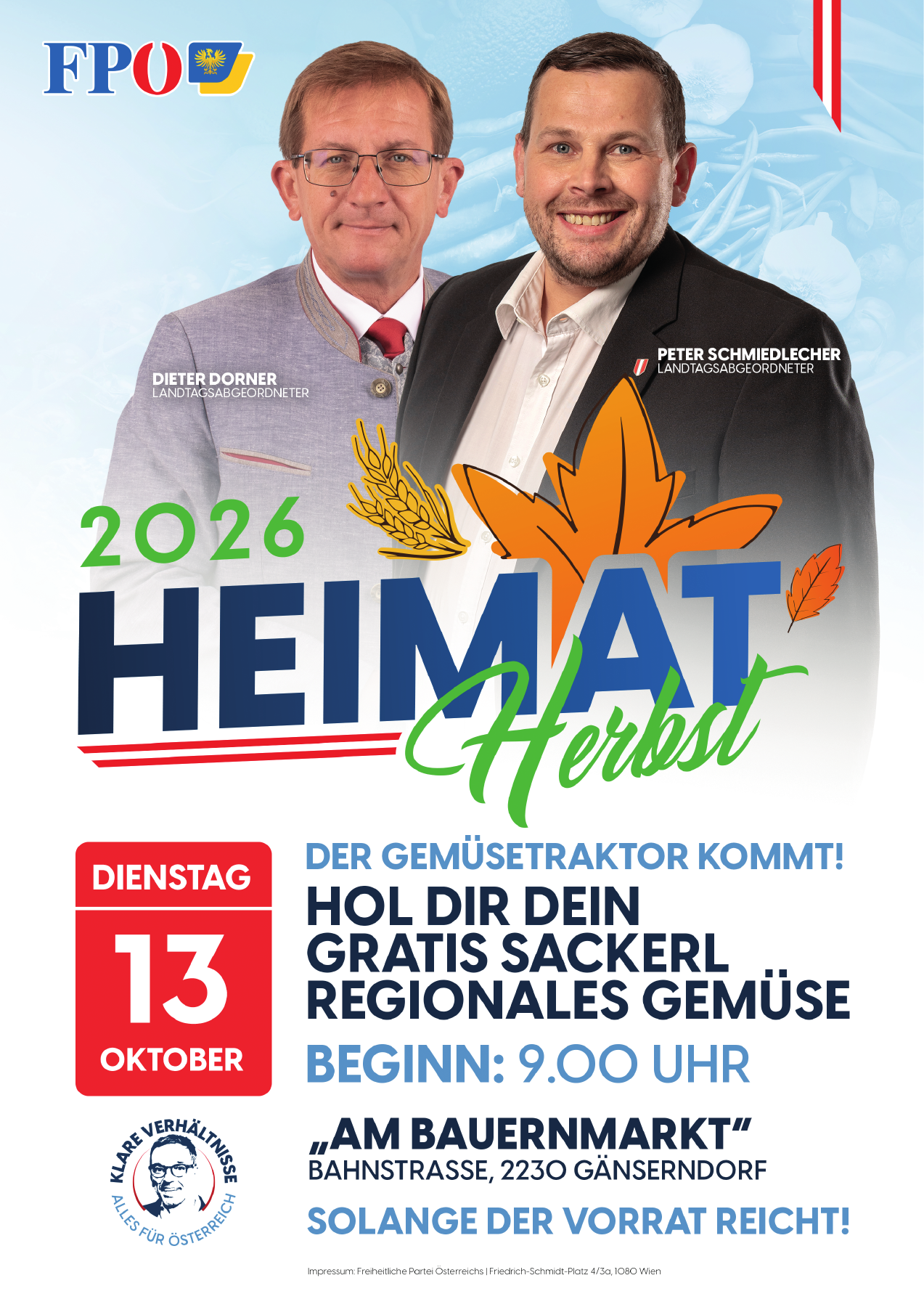 Gemüsetraktor – FPÖ Gänserndorf
