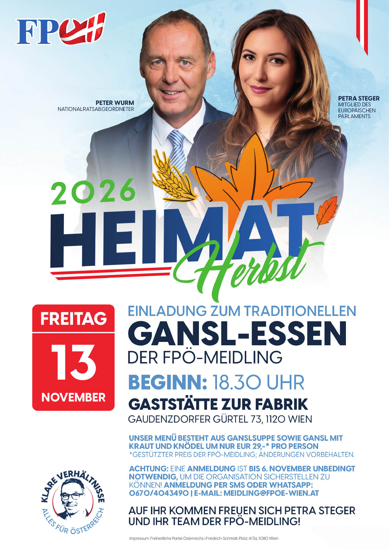 Ganslessen – FPÖ Meidling